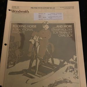 🎉5/$10🎉 Woodsmith magazine number 65 October 1989 rocking horse, toy train set